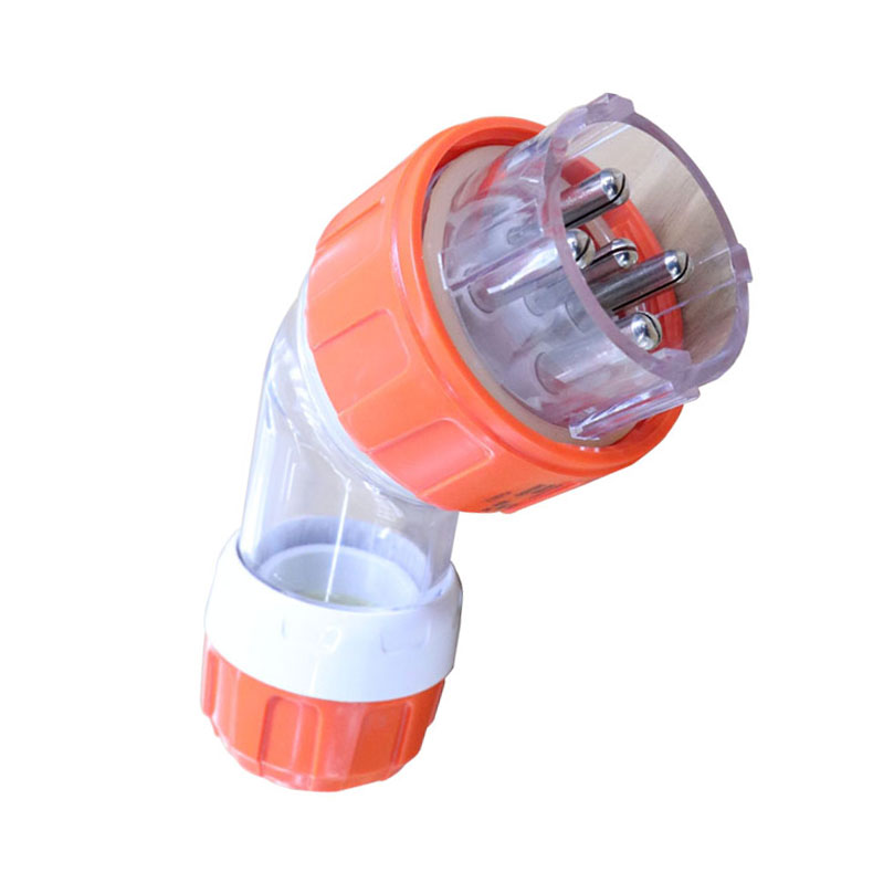 China Electrical Supply Industrial Waterproof Round Power Plug,Outdoor industrial angle plug